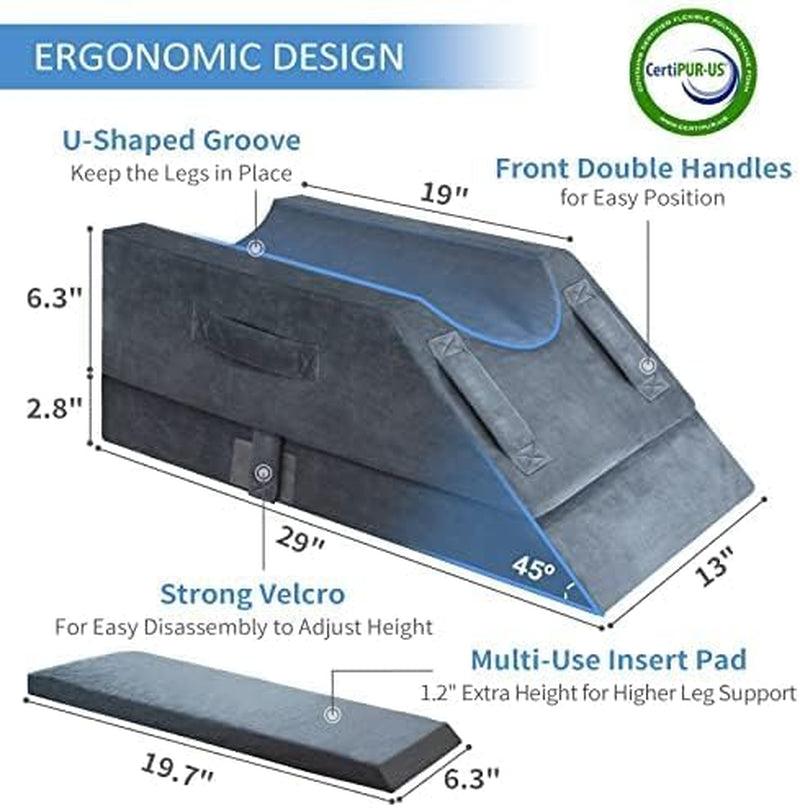 4-Height Adjustable Leg Elevation Pillows for after Surgery