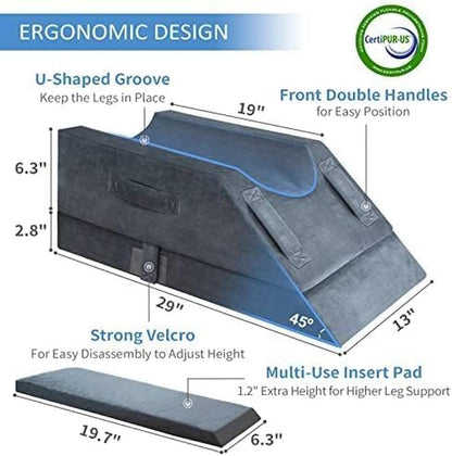 4-Height Adjustable Leg Elevation Pillows for after Surgery