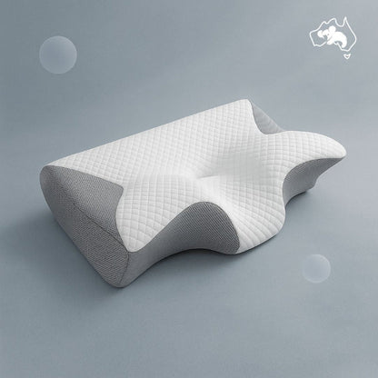 Buy 1 Get 1 – Ergonomic Memory Foam Neck Pillow for Side & Back Sleepers