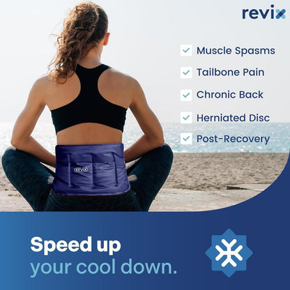 Ice Pack for Injuries Reusable Gel for Lower Back Pain Relief