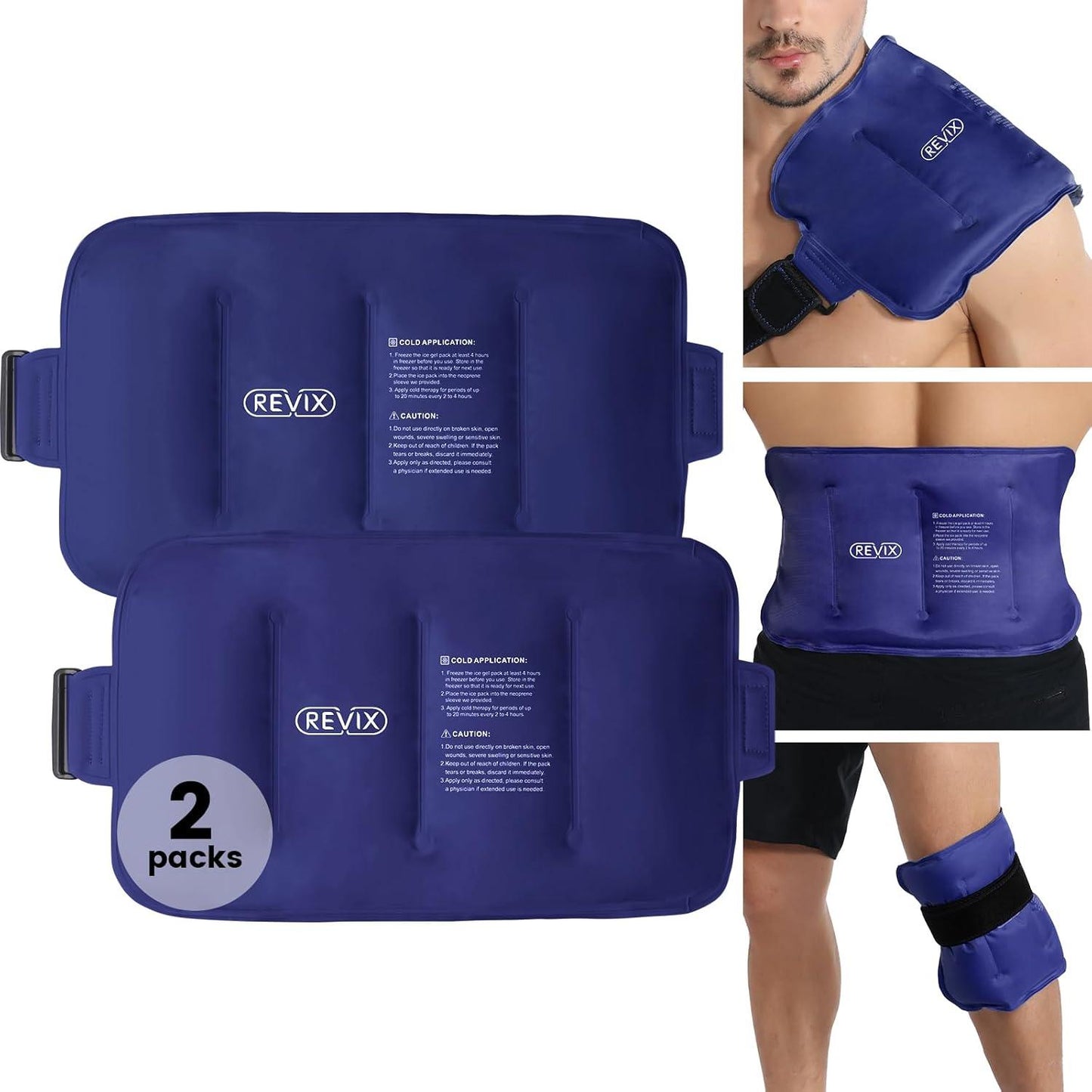 Ice Pack for Injuries Reusable Gel for Lower Back Pain Relief