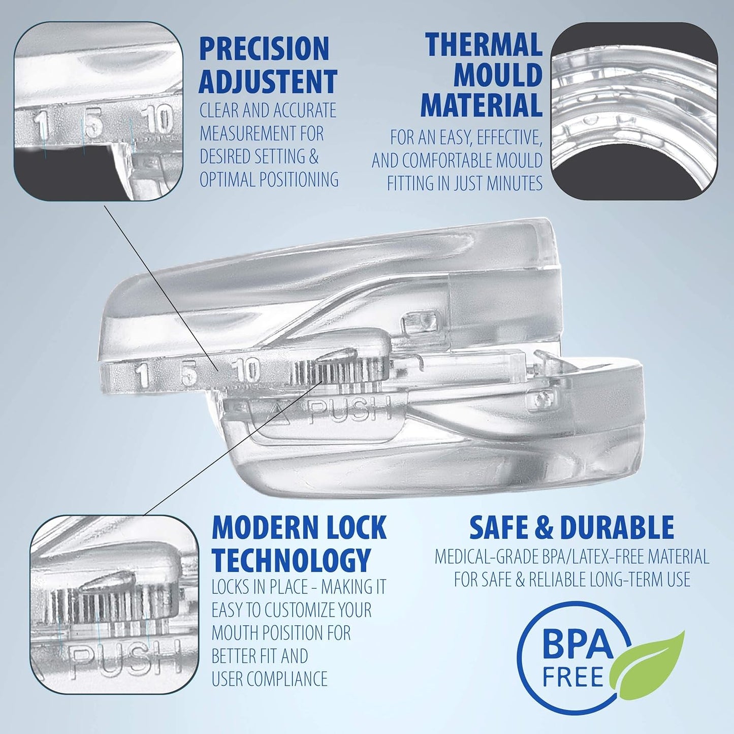 Anti-Snoring & Bruxism Adjustable Mouth Guard