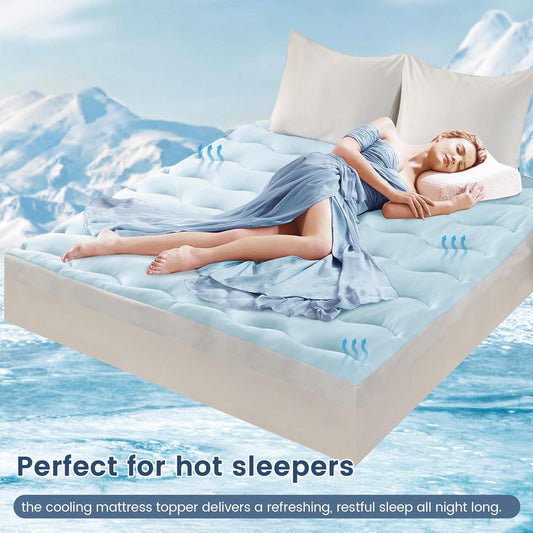 Cooling Mattress Topper for Hot Sleepers