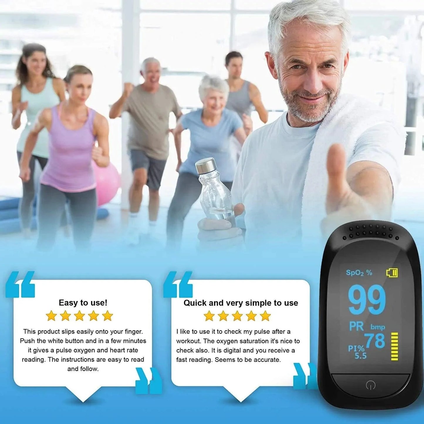 Portable Pulse Oximeter Fingertip