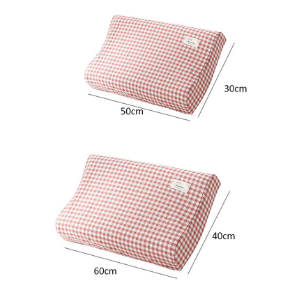 Cotton Cervical Pillowcase for Neck Discomfort & Support