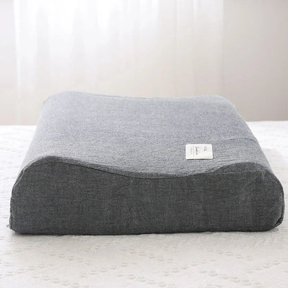 Cotton Cervical Pillowcase for Neck Discomfort & Support