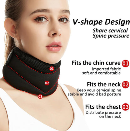 Adjustable Neck Brace with V-Shape Design