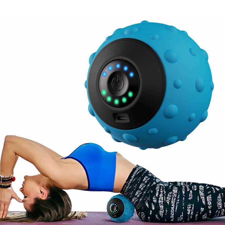 Black Vibrating Massage Ball – Deep Tissue Recovery Tool