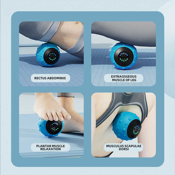 Black Vibrating Massage Ball – Deep Tissue Recovery Tool