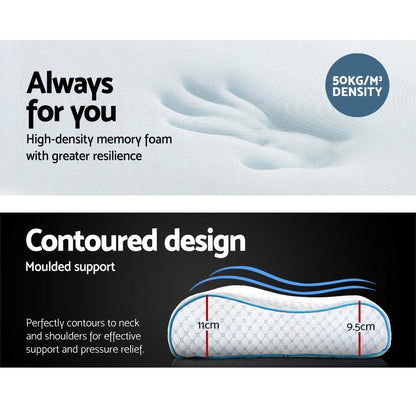 Cooling Gel Contoured Memory Foam Pillow