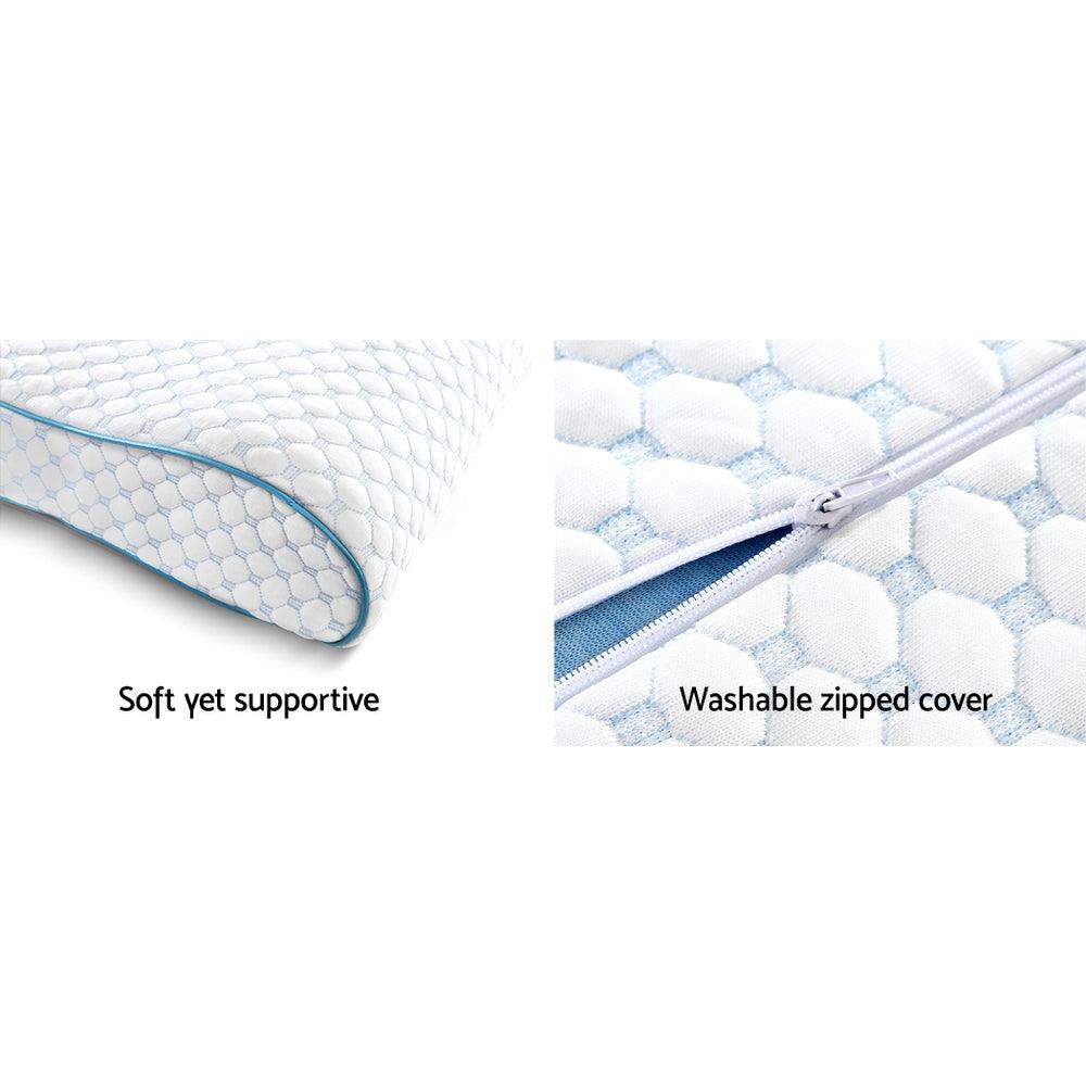 Cooling Gel Contoured Memory Foam Pillow