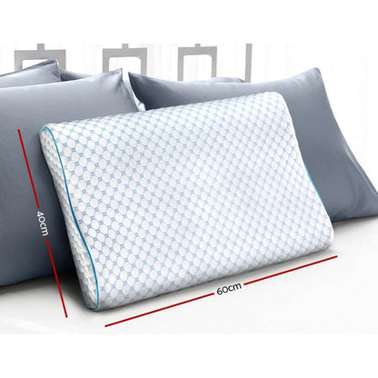 Cooling Gel Contoured Memory Foam Pillow