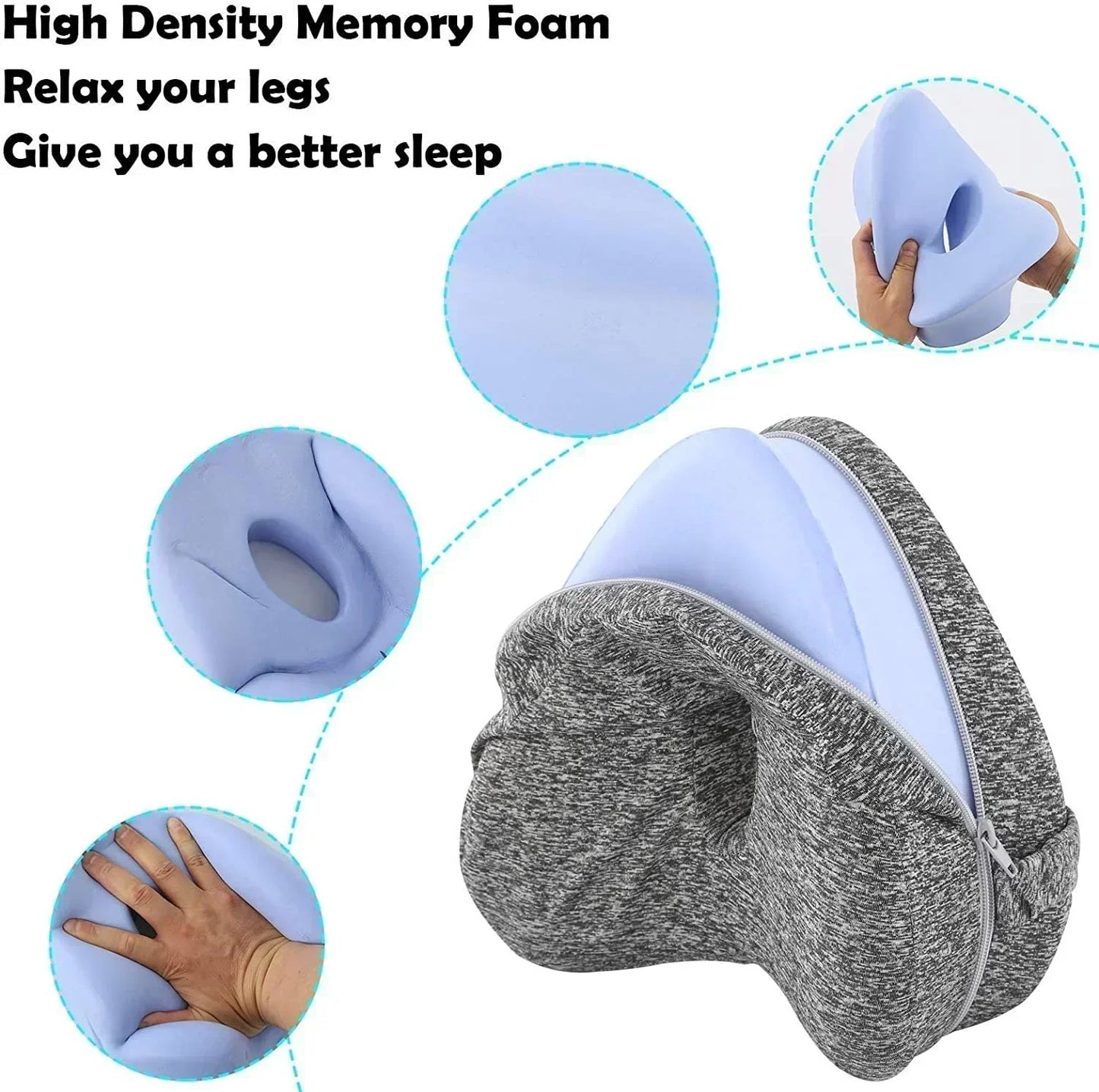 Aussie Comfort Memory Foam Orthopaedic Knee Support Pillow