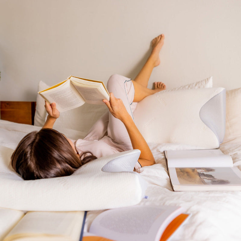 The Original Ergonomic Memory Foam Neck Pillow for Side & Back Sleepers