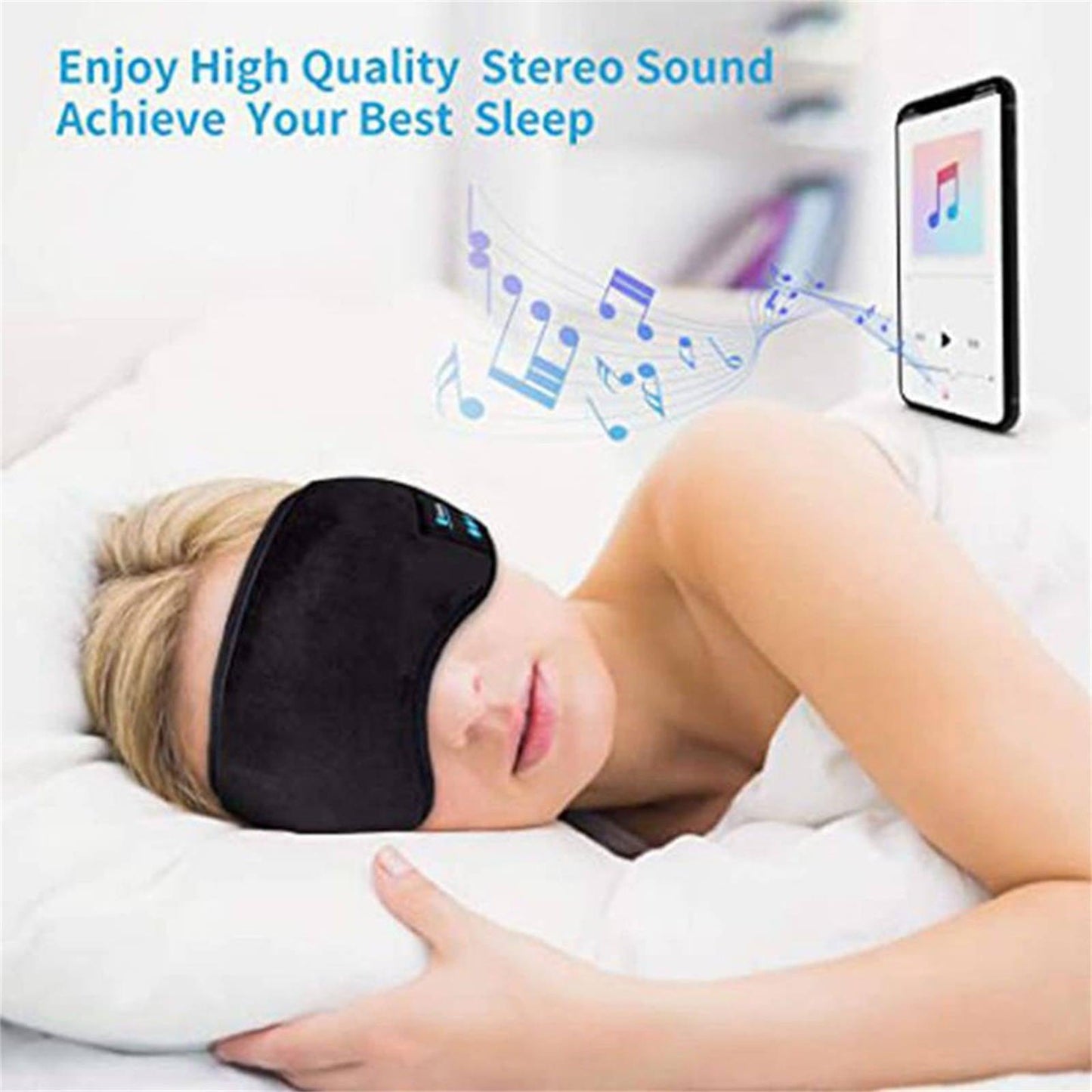 HarmonyDream - Sleep Mask with Integrated Headphone