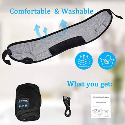 HarmonyDream - Sleep Mask with Integrated Headphone