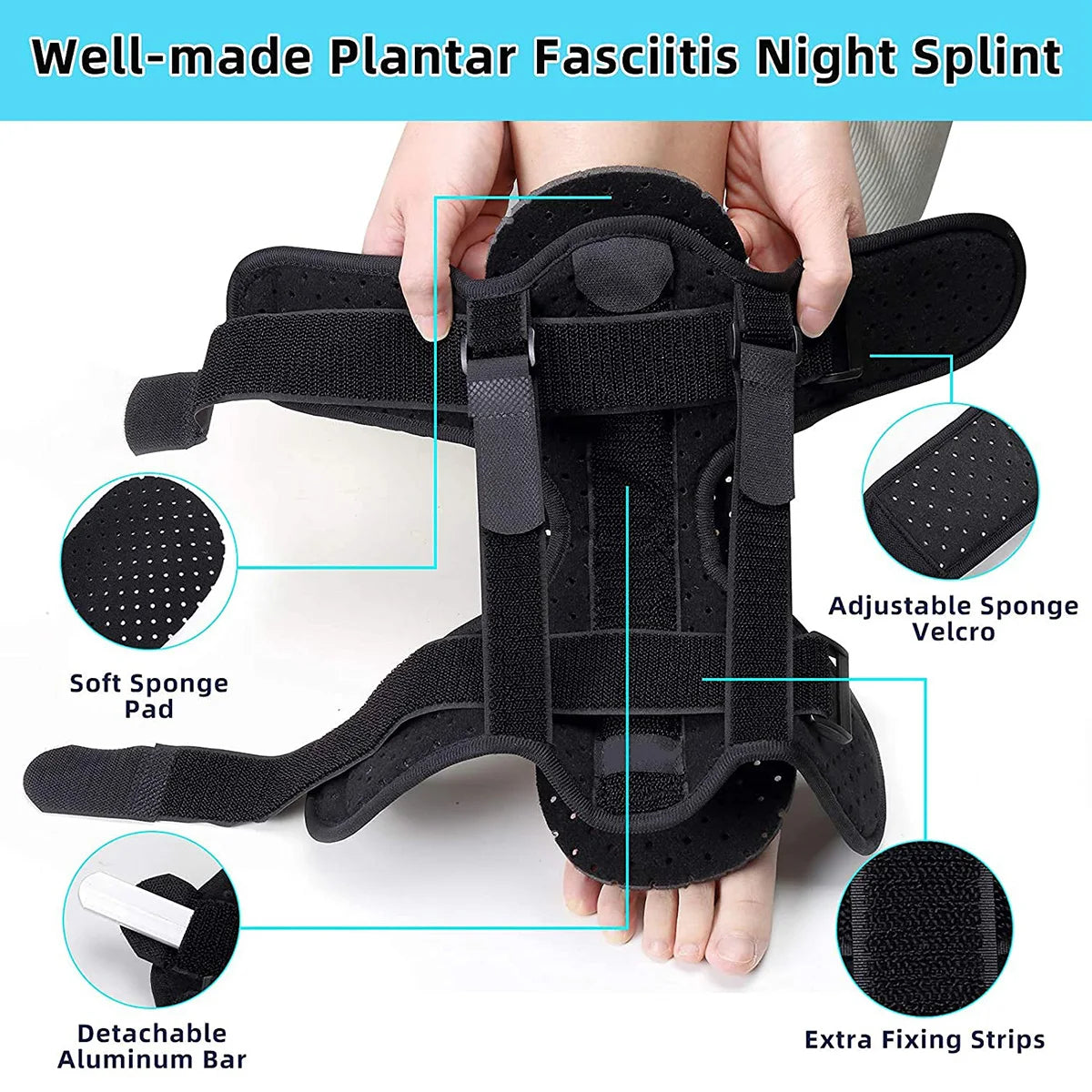 Plantar Relief Night Splint Kit with Massage Ball