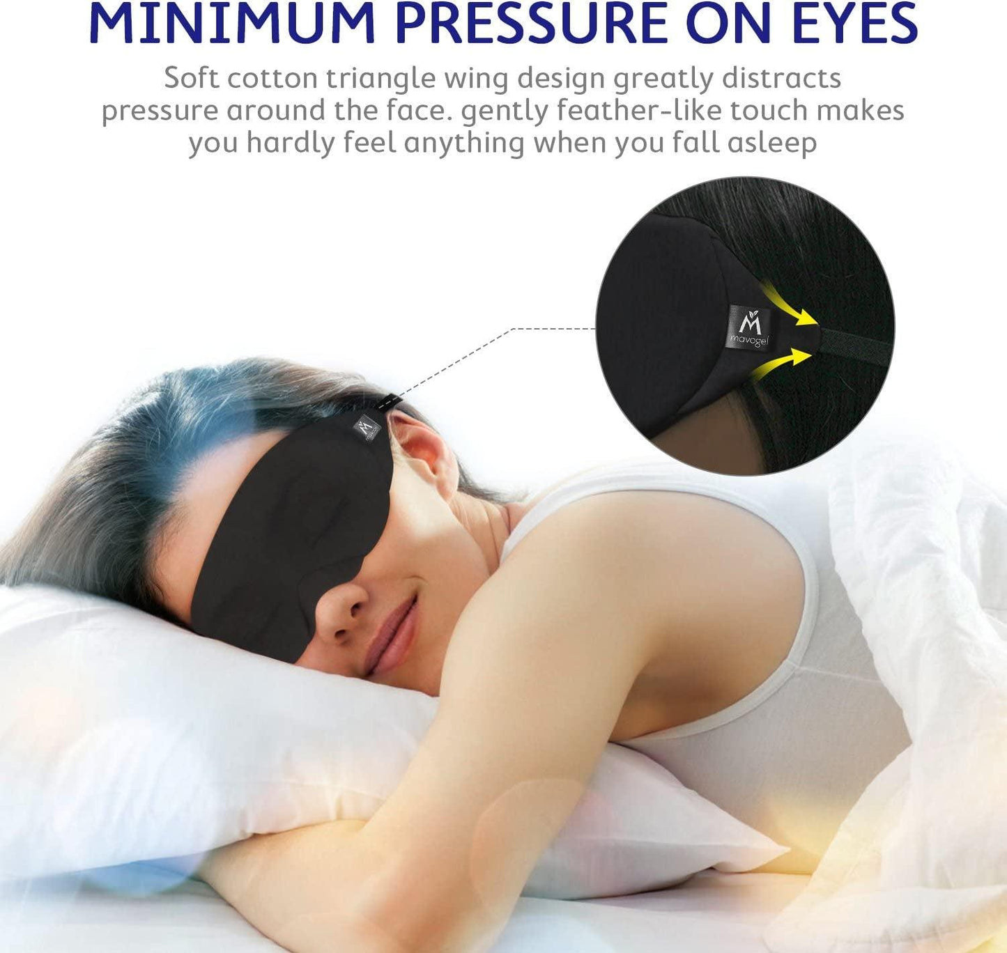 Premium Sleep Mask with Advanced Light Blocking Technology