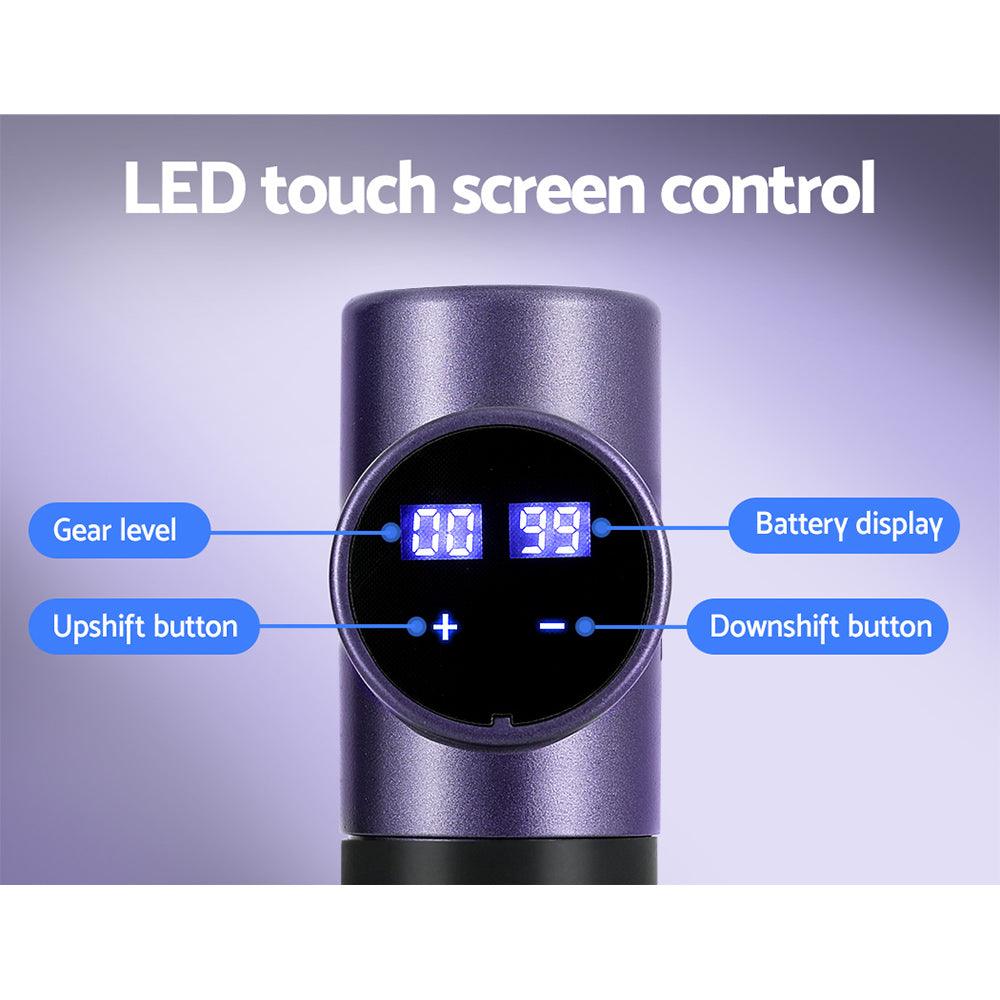 Massage Gun - 30 Speeds/8 Heads - Touch Screen