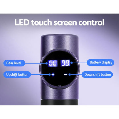 Massage Gun - 30 Speeds/8 Heads - Touch Screen