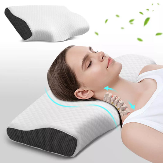 Aussie Comfort Contoured Orthopaedic Memory Foam Pillow for Neck Relief