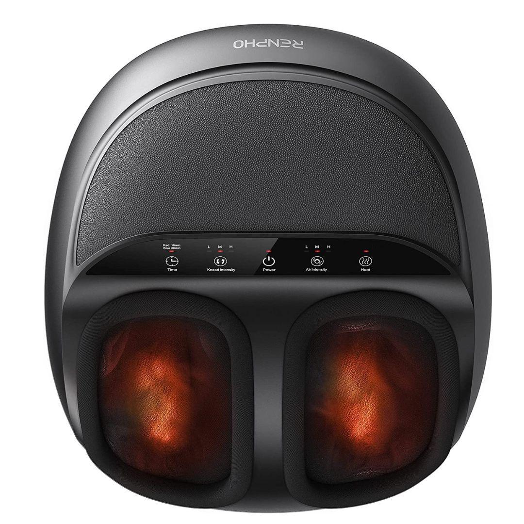 Foot Massager Machine with Air Compression & 3 Heating Levels