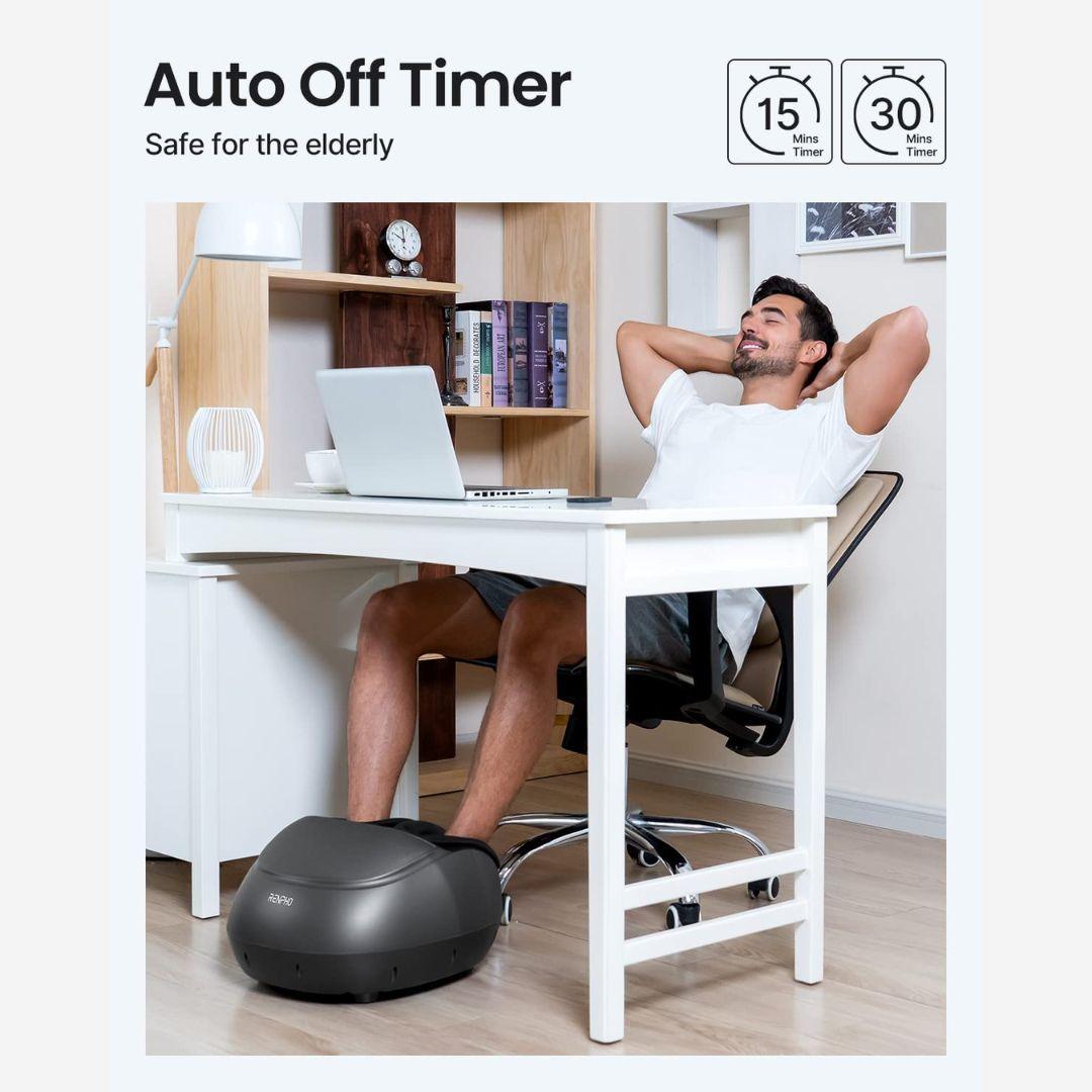 Foot Massager Machine with Air Compression & 3 Heating Levels
