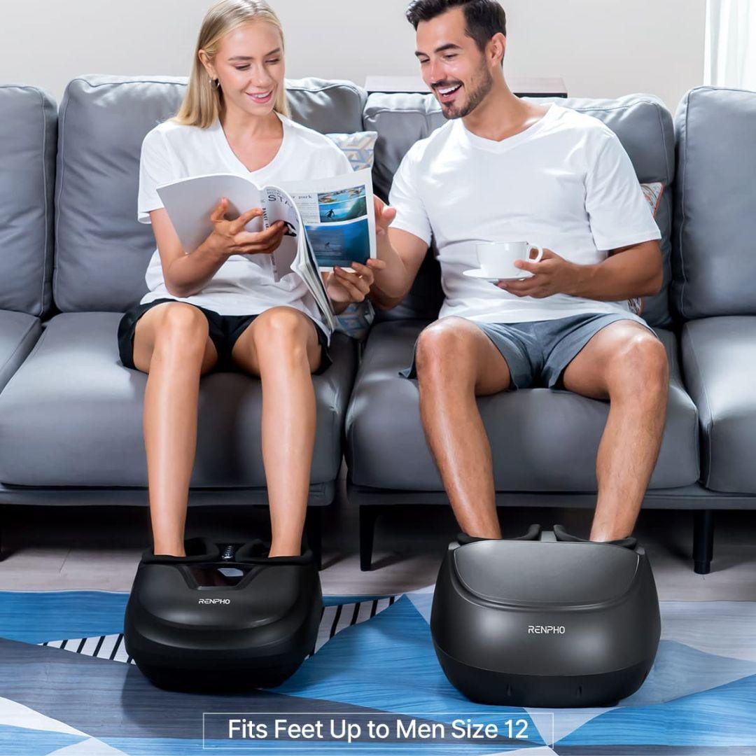 Foot Massager Machine with Air Compression & 3 Heating Levels