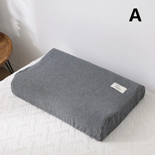 Cotton Cervical Pillowcase for Neck Discomfort & Support