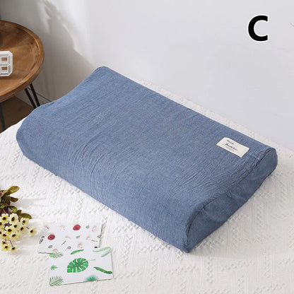 Cotton Cervical Pillowcase for Neck Discomfort & Support