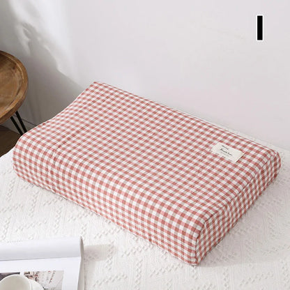 Cotton Cervical Pillowcase for Neck Discomfort & Support